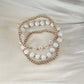 Golden “MAMA” Beaded Bracelet Set