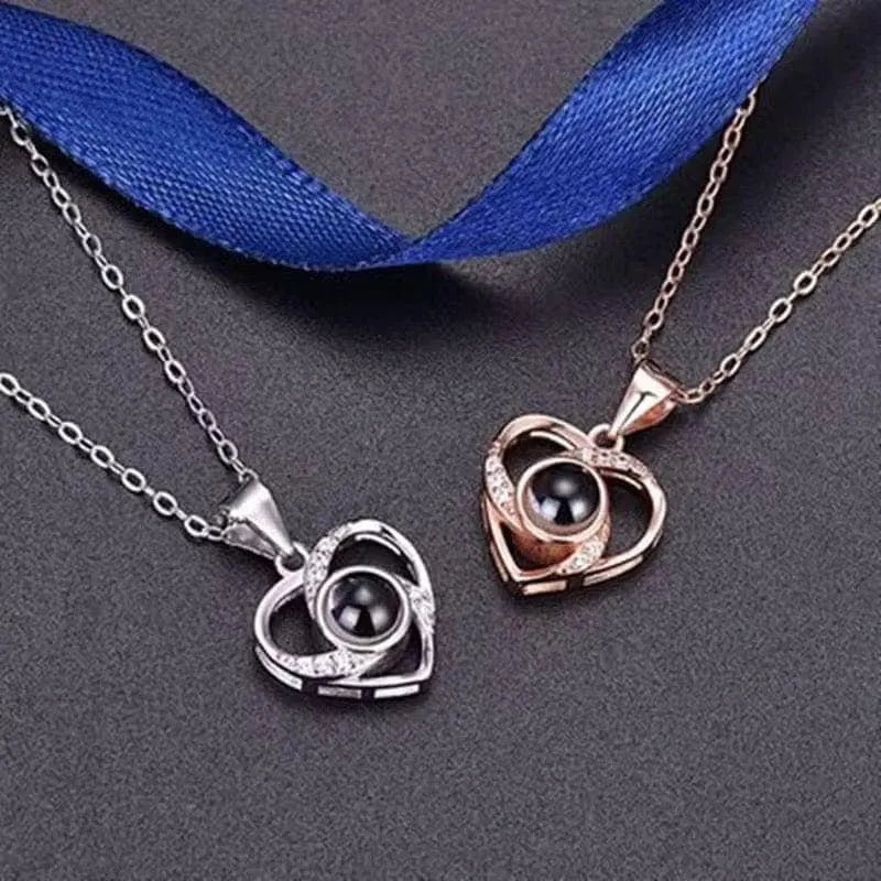 "I Love You" Necklace Rose Box