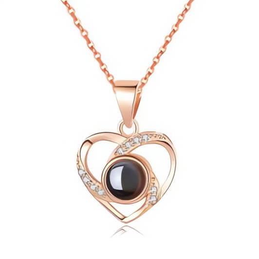"I Love You" Necklace Rose Box