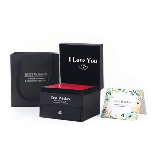 "I Love You" Necklace Rose Box